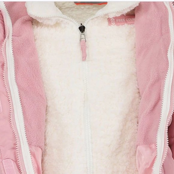 NWt 18 plus 18p 18.5 FREE COUNTRY 3 in 1 LONG winter coat jacket puffer 3in1 kid - Picture 3 of 12